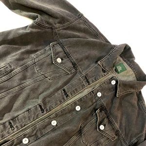 Black denim jacket. Worn once.